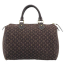 LOUIS VUITTON Monogram Mini Lin Speedy 30 Bag Brown Ebene M95224 LV Auth gh2314-13