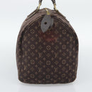 LOUIS VUITTON Monogram Mini Lin Speedy 30 Bag Brown Ebene M95224 LV Auth gh2314-4