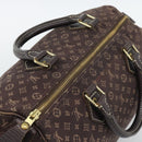 LOUIS VUITTON Monogram Mini Lin Speedy 30 Bag Brown Ebene M95224 LV Auth gh2314-6