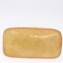LOUIS VUITTON Monogram Vernis Houston Hand Bag Beige M91004 LV Auth gh2315-7