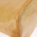 LOUIS VUITTON Monogram Vernis Houston Hand Bag Beige M91004 LV Auth gh2315-10