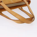 LOUIS VUITTON Monogram Vernis Houston Hand Bag Beige M91004 LV Auth gh2315-9