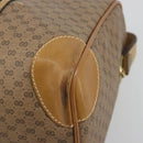 GUCCI Micro GG Web Sherry Line Boston Bag PVC Beige 58 012 534 40 Auth gh2316A-15