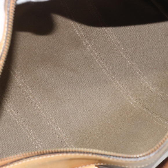 GUCCI Micro GG Web Sherry Line Boston Bag PVC Beige 58 012 534 40 Auth gh2316A