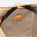 GUCCI Micro GG Web Sherry Line Boston Bag PVC Beige 58 012 534 40 Auth gh2316A-21