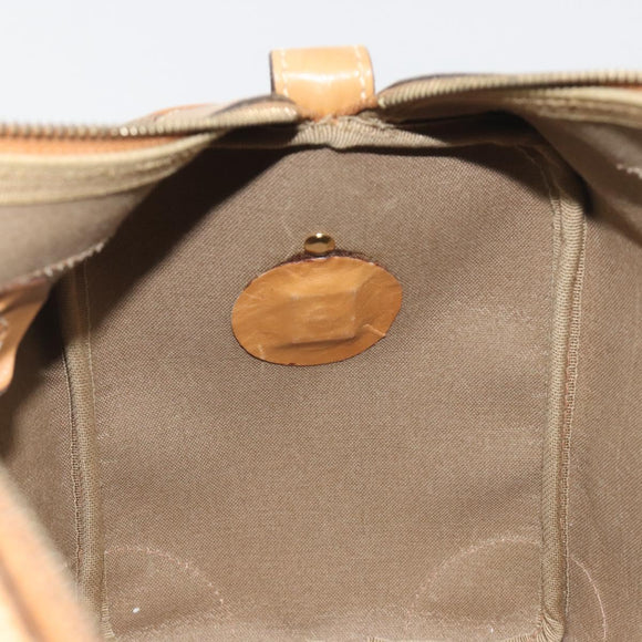 GUCCI Micro GG Web Sherry Line Boston Bag PVC Beige 58 012 534 40 Auth gh2316A