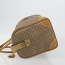 GUCCI Micro GG Web Sherry Line Boston Bag PVC Beige 58 012 534 40 Auth gh2316A-4