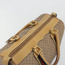 GUCCI Micro GG Web Sherry Line Boston Bag PVC Beige 58 012 534 40 Auth gh2316A-6