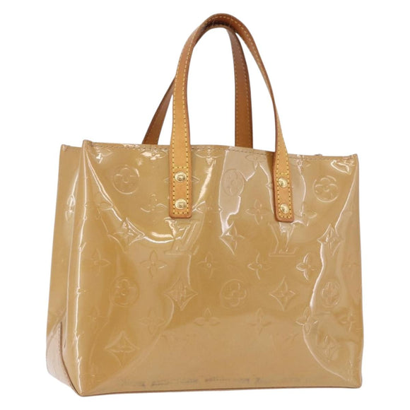 LOUIS VUITTON Monogram Vernis Reade PM Hand Bag Noisette M91334 LV Auth gh2317