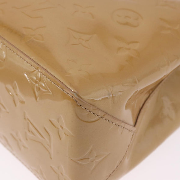 LOUIS VUITTON Monogram Vernis Reade PM Hand Bag Noisette M91334 LV Auth gh2317