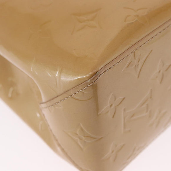 LOUIS VUITTON Monogram Vernis Reade PM Hand Bag Noisette M91334 LV Auth gh2317