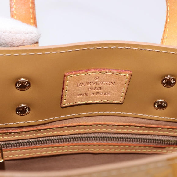LOUIS VUITTON Monogram Vernis Reade PM Hand Bag Noisette M91334 LV Auth gh2317