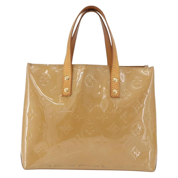 LOUIS VUITTON Monogram Vernis Reade PM Hand Bag Noisette M91334 LV Auth gh2317
