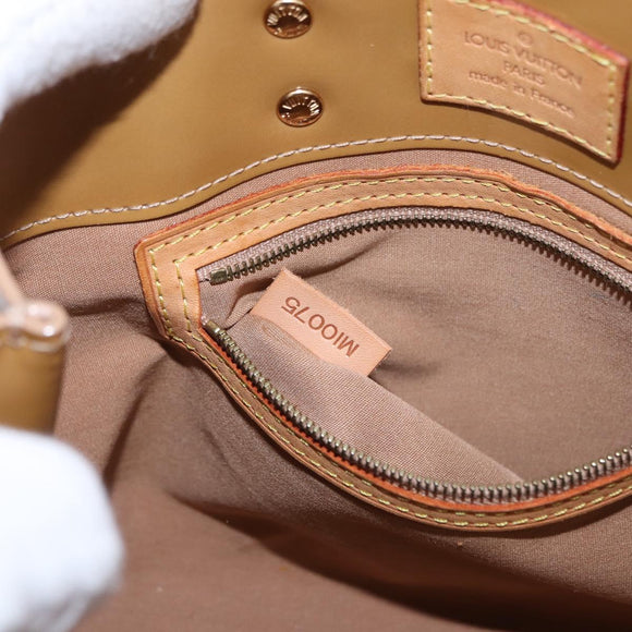 LOUIS VUITTON Monogram Vernis Reade PM Hand Bag Noisette M91334 LV Auth gh2317