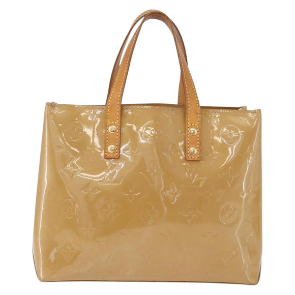 LOUIS VUITTON Monogram Vernis Reade PM Hand Bag Noisette M91334 LV Auth gh2317