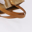 LOUIS VUITTON Monogram Vernis Reade PM Hand Bag Noisette M91334 LV Auth gh2317-7