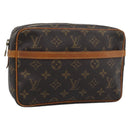 LOUIS VUITTON Monogram Compiegne 23 Clutch Bag M51847 LV Auth gh2318-1