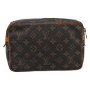LOUIS VUITTON Monogram Compiegne 23 Clutch Bag M51847 LV Auth gh2318-3