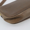 GUCCI Shoulder Bag Leather Brown Gold Tone 48 001 3969 Auth gh2319-13