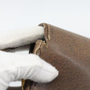 GUCCI Shoulder Bag Leather Brown Gold Tone 48 001 3969 Auth gh2319-14