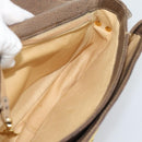 GUCCI Shoulder Bag Leather Brown Gold Tone 48 001 3969 Auth gh2319-18
