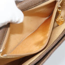 GUCCI Shoulder Bag Leather Brown Gold Tone 48 001 3969 Auth gh2319-21