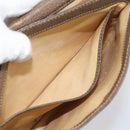 GUCCI Shoulder Bag Leather Brown Gold Tone 48 001 3969 Auth gh2319-23