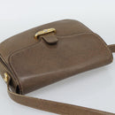 GUCCI Shoulder Bag Leather Brown Gold Tone 48 001 3969 Auth gh2319-6