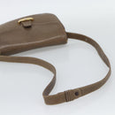 GUCCI Shoulder Bag Leather Brown Gold Tone 48 001 3969 Auth gh2319-7