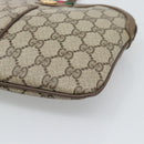 GUCCI GG Supreme Shoulder Bag PVC Leather Beige Gold Tone 904 02 047 Auth gh2320-10