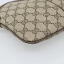 GUCCI GG Supreme Shoulder Bag PVC Leather Beige Gold Tone 904 02 047 Auth gh2320-11
