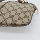GUCCI GG Supreme Shoulder Bag PVC Leather Beige Gold Tone 904 02 047 Auth gh2320-12