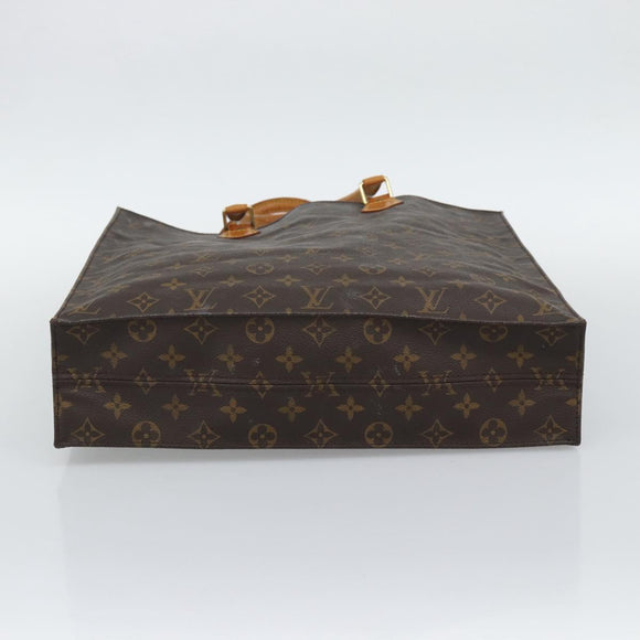 LOUIS VUITTON Monogram Sac Plat Hand Bag M51140 LV Auth gh2321