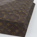 LOUIS VUITTON Monogram Sac Plat Hand Bag M51140 LV Auth gh2321-11