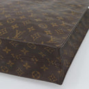 LOUIS VUITTON Monogram Sac Plat Hand Bag M51140 LV Auth gh2321-13