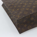 LOUIS VUITTON Monogram Sac Plat Hand Bag M51140 LV Auth gh2321-14