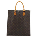 LOUIS VUITTON Monogram Sac Plat Hand Bag M51140 LV Auth gh2321-2
