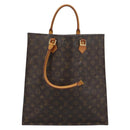 LOUIS VUITTON Monogram Sac Plat Hand Bag M51140 LV Auth gh2321-3