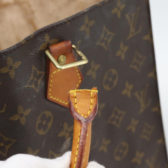 LOUIS VUITTON Monogram Sac Plat Hand Bag M51140 LV Auth gh2321