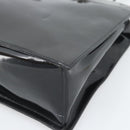 GUCCI Tote Bag Patent Black Silver 001 3264 Auth gh2325-10