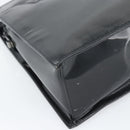 GUCCI Tote Bag Patent Black Silver 001 3264 Auth gh2325-11