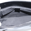 GUCCI Tote Bag Patent Black Silver 001 3264 Auth gh2325-16