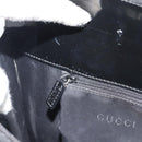 GUCCI Tote Bag Patent Black Silver 001 3264 Auth gh2325-19