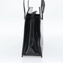 GUCCI Tote Bag Patent Black Silver 001 3264 Auth gh2325-5