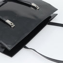 GUCCI Tote Bag Patent Black Silver 001 3264 Auth gh2325-6