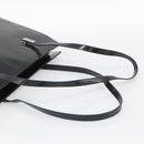 GUCCI Tote Bag Patent Black Silver 001 3264 Auth gh2325-7