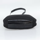 GUCCI Bamboo Hand Bag Nylon 2way Black Silver 001 1705 1577 Auth gh2326-5