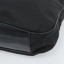 GUCCI Bamboo Hand Bag Nylon 2way Black Silver 001 1705 1577 Auth gh2326-9