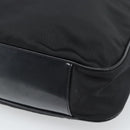 GUCCI Bamboo Hand Bag Nylon 2way Black Silver 001 1705 1577 Auth gh2326-17