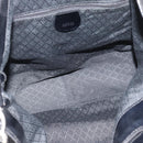GUCCI Bamboo Hand Bag Nylon 2way Black Silver 001 1705 1577 Auth gh2326-10